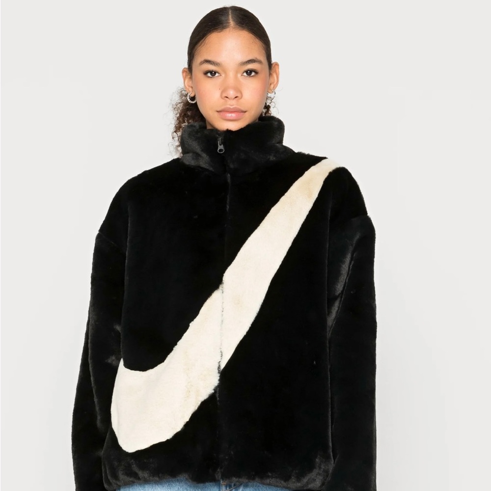 Nike faux fur jacket